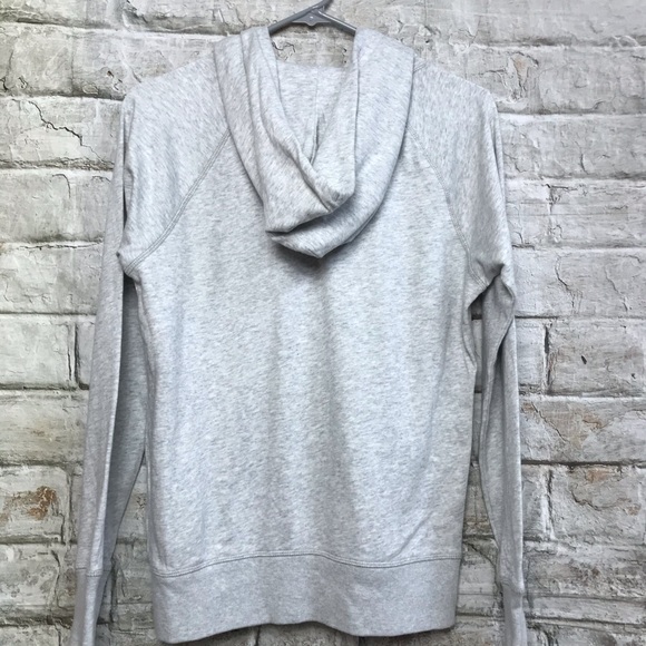 Gap Gray Full Zip Spellout Hoodie Sz Small - Picture 3 of 4